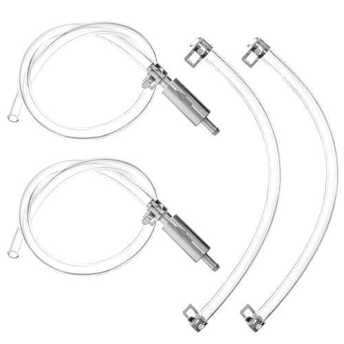 Image of PonFxp Brake Bleeding Kit, 2 Sets Universal One-Way Brake Bleeder Hose Kit with Check Valve, 55.48cm×0.47-0.78cm, Motorcycle Brake Bleeding Kit for Car and Bicycle