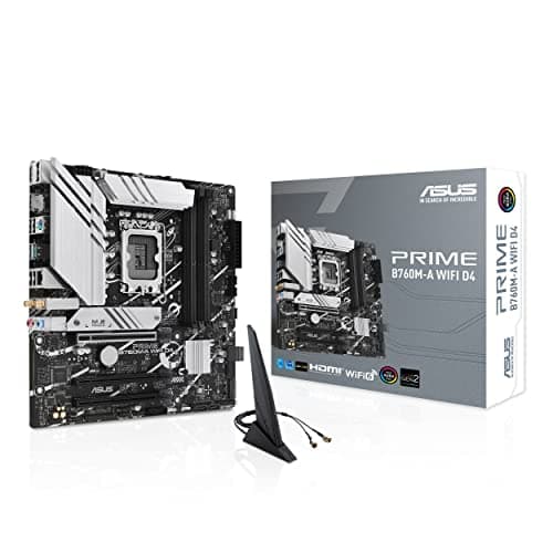 Image of ASUS PRIME B760M-A WiFi D4 Intel LGA 1700, 4 x DIMM DDR4, 1 x Display Port, 2 x HDMI Ports