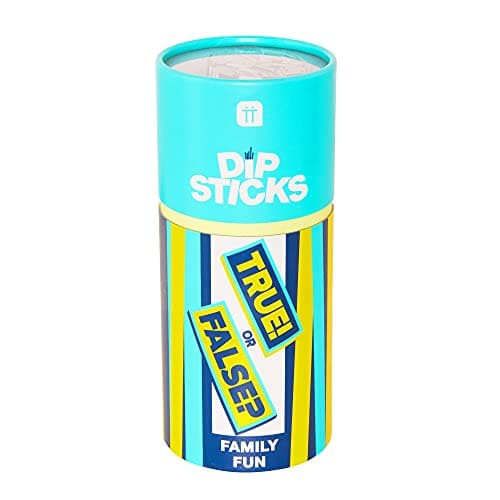 Image of Talking Tables Dipsticks True or False Trivia Quiz Game for Kids and Adults | Questions for Whole Family, Present, Stocking Filler, Gametruefalse