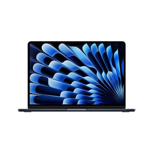 Image of 2024 Apple MacBook Air with M3 Chip 8-core CPU/10-core GPU (13-inch, 8GB RAM, 256GB SSD) (QWERTY English) Midnight (Renewed)