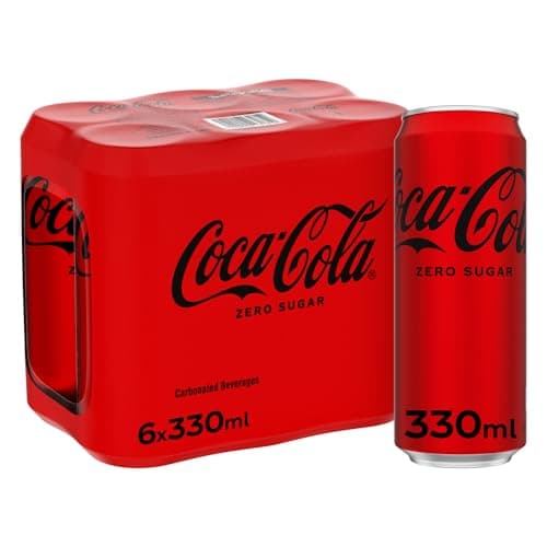 Image of Coca Cola Zero Can, 330ml (Pack of 6)