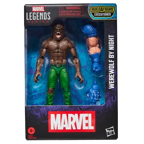 Image of Marvel Legends Series Werewolf By Night Marvel Comics Action Figure, Dark Blue-grey