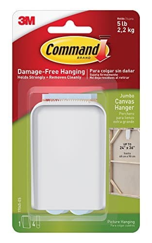 Image of Command Canvas Hanger, Jumbo, 1-Hanger (17045-ES) by Command