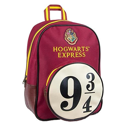 Image of Groovy Uk Harry Potter Hogwarts Express 9 3/4 Backpack, Black/Burgundy/White/Yellow