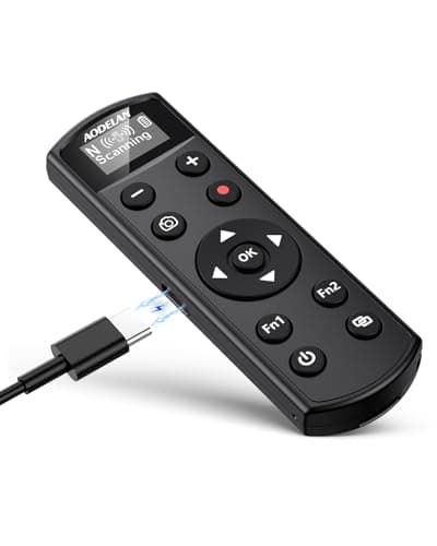 Image of for Nikon Wireless Camera Remote Control - Aodelan Rechargeable Shutter Release Trigger with OLED Screen for Zfc, Z50, P1000,A1000, P950, B600; Replaces Nikon ML-L7(Black)