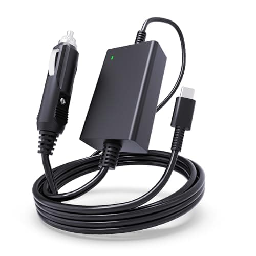 Image of Jippofu 12V/24V Car Charger USB C Compatible with Macbook Pro/Air Lenovo HP Huawei Samsung Asus Chromebook Steam Deck Dji Mavic 3 Type C Power Supply 100W