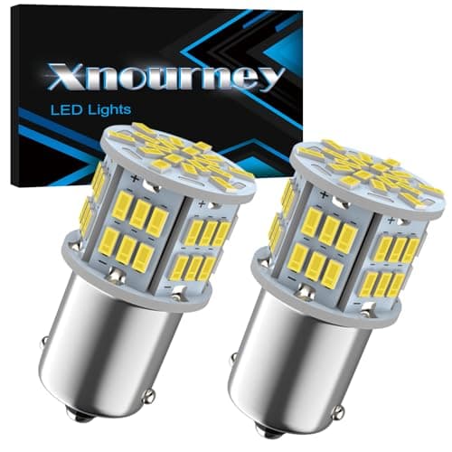 Image of Xnourney P21W 382 1156 BA15S LED Bulb,Super Bright 1141 1003 7506 BA15S Bulbs, 12V-24V 54SMD Used for Truck Car Backup Reverse Lights, Tail Parking Lights,Camper Trailer RV Interior Light, White