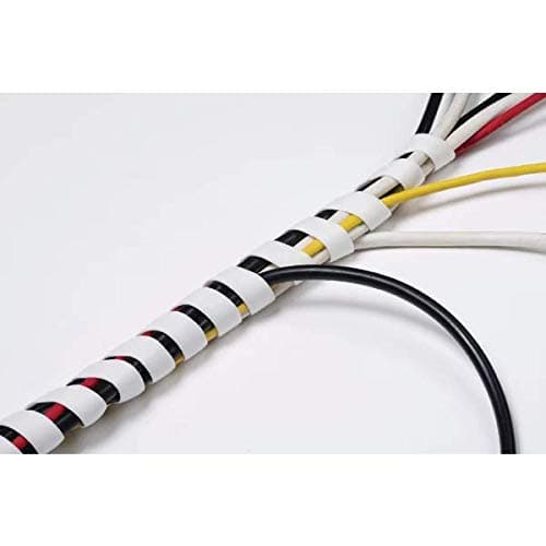 Image of D-Line Cable Tidy Spiral Wrap 2.5m White (Expands from 14mm to 40mm) CTW2.5W