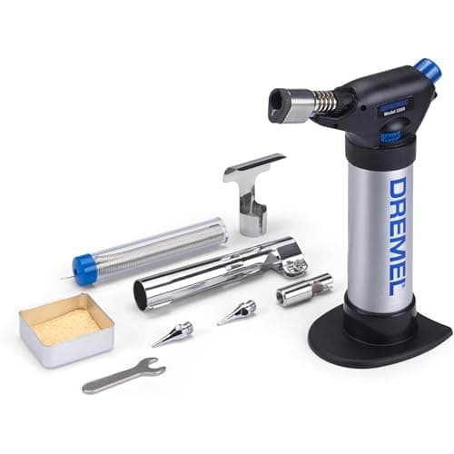 Image of Dremel Versaflame 2200 Stationary Butane Gas Burner, Cordless Mini Blow Torch and Heat Gun for Soldering, Pipe Bending, Welding, Shrinking
