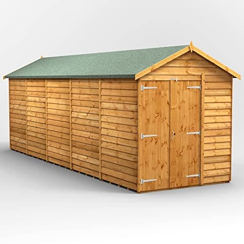 Image of POWER High Grade Premium Apex Overlap Wooden Shed with Double Door, Security Features, Door Flexibility, made from Extra Thick Timber (Windowless)