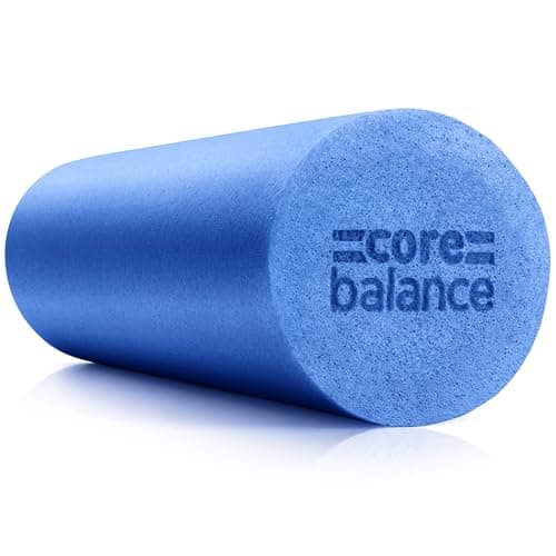 Image of Core Balance Foam Roller Massager 45cm Long Medium Density EPE Muscle Massage (45cm - Blue)