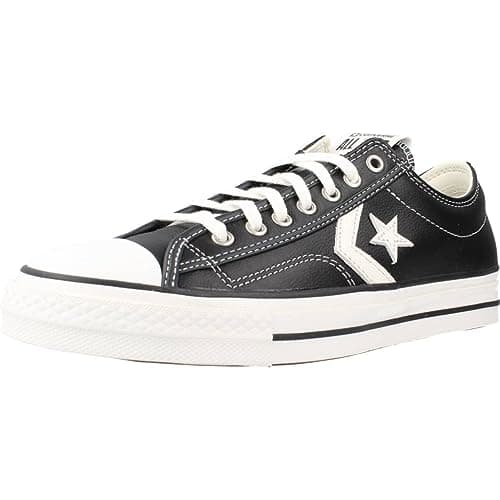 Image of Converse Model Star Player 76 Fall Leather BLCKWHT, Black/White, 10 UK