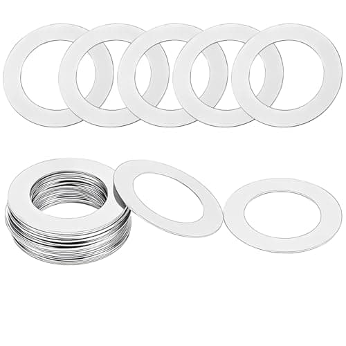 Image of Qrity 50 Pcs M5 304 Stainless Steel Flat Washers, 5x10x0.2mm Ultra Thin Flat Spacers Shim Washers for Screws & Bolt