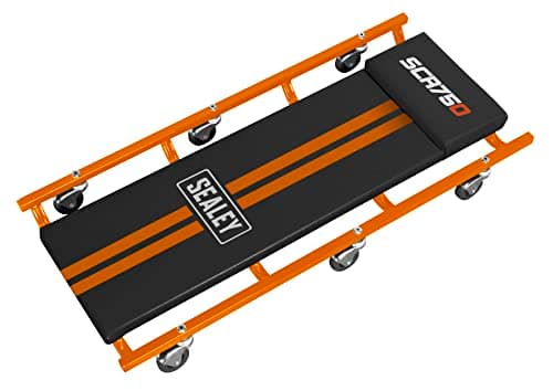 Image of Sealey SCR75O American-Style Creeper 36" with Steel Frame & 6 Wheels - Orange