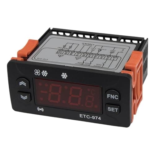 Image of ETC-974 temperature controller with refrigeration defrost fan alarm function and two sensors AC 220V 110V AC/DC 12-24V(110VAC)