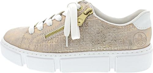 Image of Rieker Women's N5917 Low Trainers (Gold, UK Footwear Size System, Adult, Women, Numeric, Medium, 6.5)