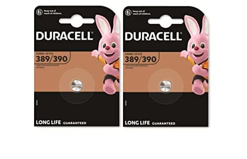 Image of 2x Duracell 389/390 SR1130 with Silver Oxide (2 Blister Packs of 1 Battery) 2 Batteries