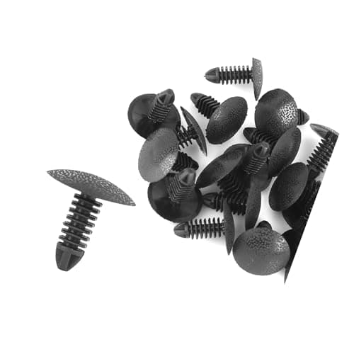 Image of INFINAUTO 20pcs 4mm Hole Dia Plastic Bolt Rivets Fastener Clips Black for Car Stylish Design