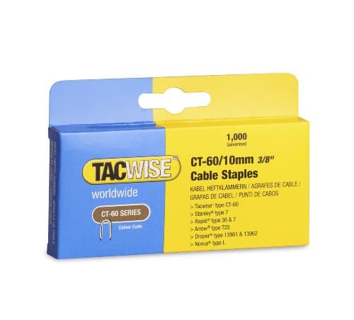 Image of Tacwise 1203 CT-60/10mm Cable Tacker Staples (Box of 1000 )