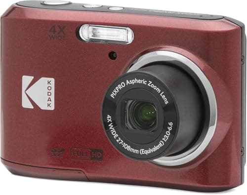 Image of KODAK Pixpro - FZ45 - Compact Digital Camera 16.44 Megapixels - Red - 1280 x 720p