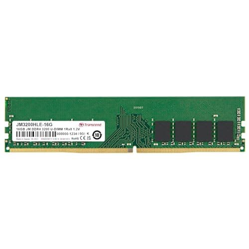 Image of Transcend JetRam 16GB DDR4 RAM 3200MHz Unbuffered Long-DIMM 1Rx8 CL22 1.2V, JM3200HLE-16G