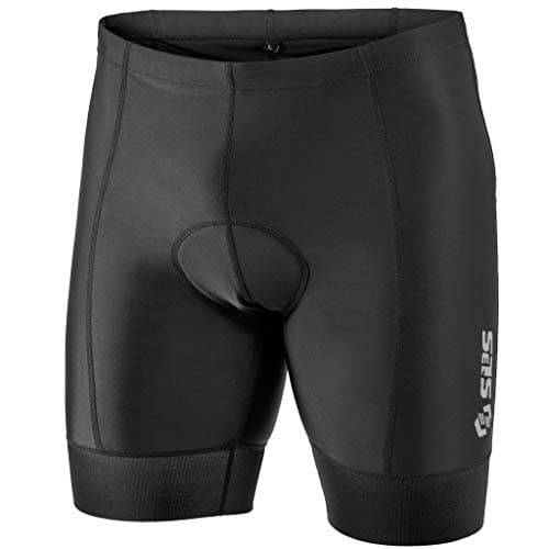 Image of SLS3 Triathlon Shorts Mens – Tri Shorts Men – 2 Pockets FRT – Designed by Athletes for Racing Midnight Black