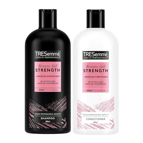 Image of TRESemmé Beauty-Full Strength Shampoo & Conditioner Bundle 680ml Each | Strengthening Hair Care Set with Biotin & Pro-Bond Complex for Fuller, Stronger, Healthy Hair
