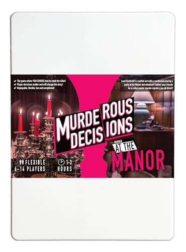 Image of Murder at The Manor (2024) 6-14 Player Flexible Murder Mystery Dinner Party Game