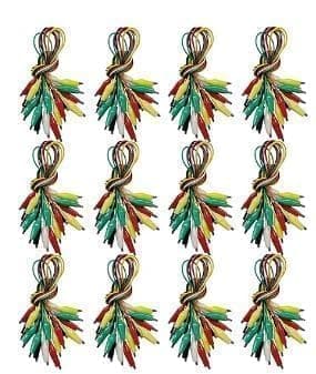Image of 120 Pcs Crocodile Clips, Small Alligator Clips Electrical Multimeter Test Leads, Multimeter Leads, Multimeter Crocodile Clips, Small Crocodile Clips, Mini Crocodile Clips Jumper Wires