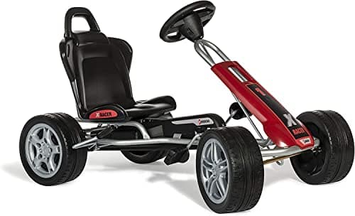 Image of Ferbedo Go X-Racer (go-kart/kart in red/black with plastic tyres, from approx. 3-8 years) 104000