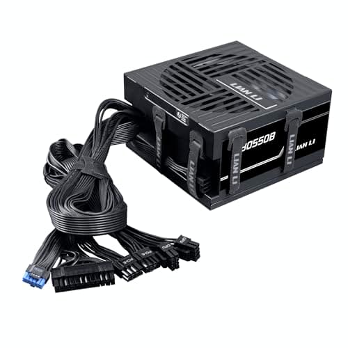 Image of Lian Li RB 550W Power Supply, 80 Plus Bronze, ATX 3.1, PCIe 5.1 Ready, 135mm Low-Noise Fan, Built-in Cable Management, 5-Year Warranty, Non-Modular - Black (RB550B)