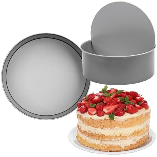 Image of STORM TRADING GROUP 23cm Loose Base Deep Cake Tin Oven Safe & Non-Stick Coating for Baking Cakes (1)