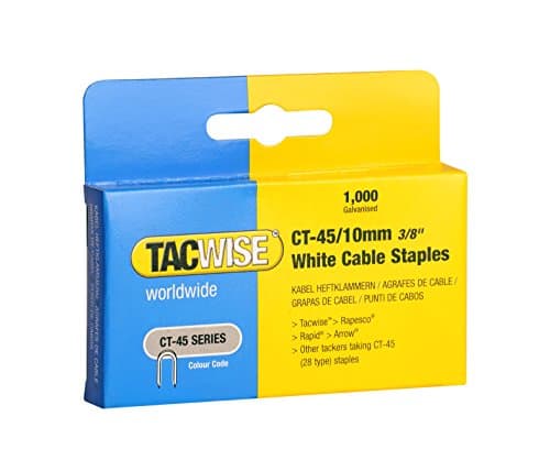 Image of TACWISE 0353 CT-45/10mm White Cable Staples