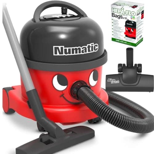 Image of NRV240 Commercial Dry Henry Vacuum Cleaner 9L + Airo Turbo Brush + 10 Bags - Avern