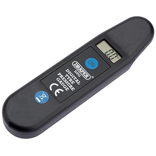 Image of Draper Digital Tyre Pressure Reader | Car Monitoring Tool | MOT Tools | Self Calibrating | LCD Display | Battery Powered | 01071