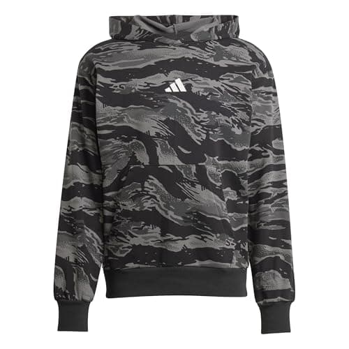 Image of adidas Men's Seasonal Essentials Camo Hoodie, MULTICOLOR/black, M