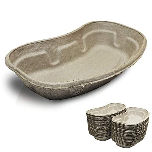 Image of RE-GEN 50 Pack Pulp Disposable Kidney Dish Bowl 700ml | Made from Recycled Materials | Ideal for Holding a Wide Array of Medical Instruments