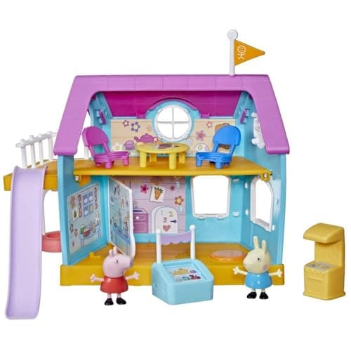 Image of Peppa Pig Peppa’s Club Peppa’s Kids-Only Clubhouse Preschool Toy; Sound Effects; 2 Figures, 7 Accessories; Ages 3 and Up