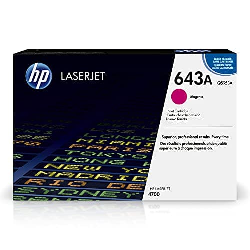 Image of HP Q5953A 643A Original LaserJet Toner Cartridge, Magenta, Single Pack