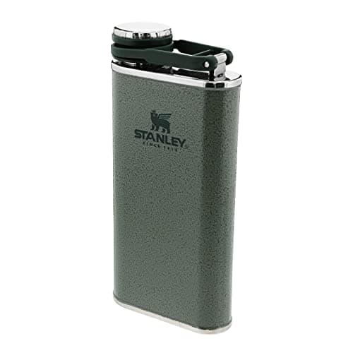 Image of Stanley 1913 Classic Wide Mouth Hip Flask 0.23L - Large Opening for Easy Filling & Pouring - BPA-Free - Leakproof - Stainless Steel - for Whiskey Or Other Alcoholic Beverages - Green