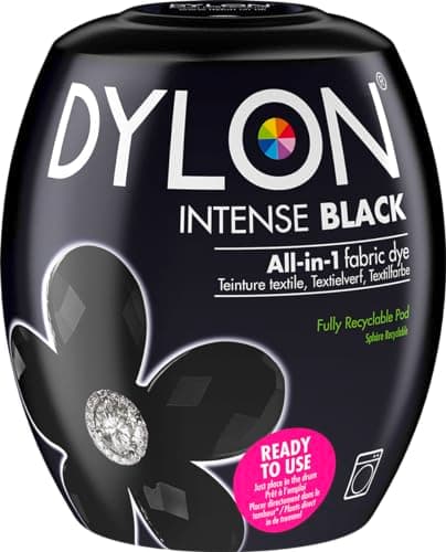 Image of Dylon Washing Machine Fabric Dye Pod Intense Black, 350g, Packaging May Vary