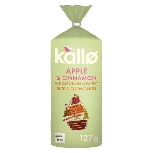 Image of Kallo Apple & Cinnamon Wholegrain Rice & Corn Cakes, 127 g