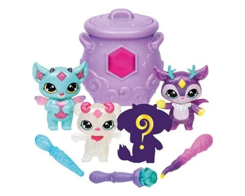 Image of Magic Mixies Mixlings Sparkle Magic Mega 4 Pack, Magic Wand Reveals Magic Power, For Kids Aged 5 and Up, Multicolor, 3.05 x 2.97 x 3.33 inches