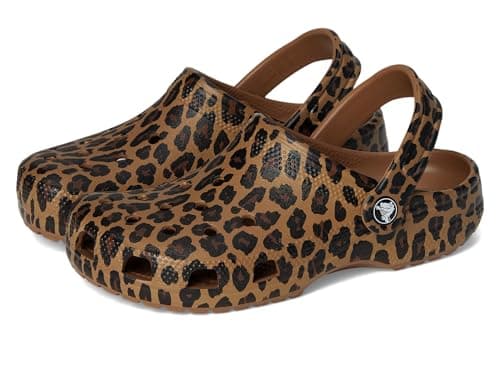 Image of Crocs Classic Animal Clog Sepia/Leopard Size 3 UK Men/ 4 UK Women
