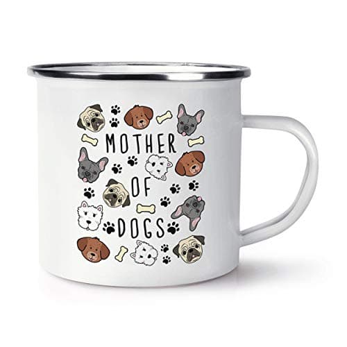 Image of Mother of Dogs Enamel Mug Cup