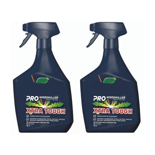 Image of Resolve Pro Weed Killer 1L - Pack of 2 - Pro Xtra Tough Weedkiller is a Ready to Use Systemic Weed Killer Ideal for Controlling Annual and Deep Rooted Perennial Weeds