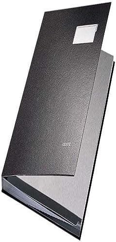 Image of Leitz 57000195 Expandable Signature Book with 20 Card Dividers, A4, Black, 57000095
