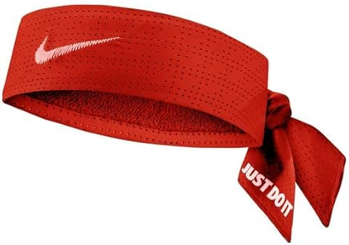 Image of Nike Unisex Adult M Dri-Fit Head Tie Terry Scarf Red/Sail One Size