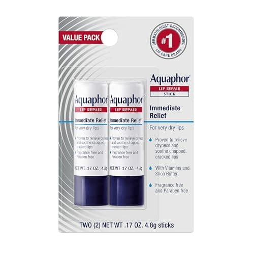 Image of Aquaphor Lip Repair Stick - Soothes Dry, Cracked Lips - 2 Sticks
