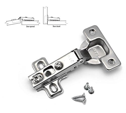 Image of 2 x Standard Kitchen Cabinet Door Hinge 35 mm + Screws